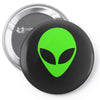 uomo alieno ufo stampa verde fluo divertente mitiche Pin-back button