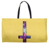 inverted galaxy cross funny  religion banter space fashion new Weekender Totes