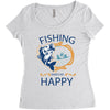 Fishing Women's Triblend Scoop T-shirt