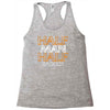 half man half badger Racerback Tank