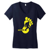 bigfoot gone Women's V-Neck T-Shirt