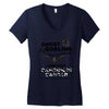 ghost &amp; goblins don't scare me! i survived carcionid cancer please sup Women's V-Neck T-Shirt