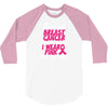 I Wear Pink For My Wife 3/4 Sleeve Shirt