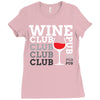 Wine Club pub Ladies Fitted T-Shirt