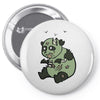 zombie panda (2) Pin-back button