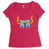 high tooths with joint Women's Triblend Scoop T-shirt