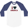 I Love America 3/4 Sleeve Shirt
