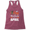 Halloween Kings Are Born In April Racerback Tank