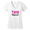 It's A Twin Thing Women's V-Neck T-Shirt