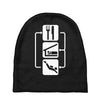 v2 eat sleep scuba dive Baby Beanies