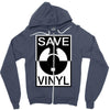 save the vinyl Zipper Hoodie