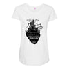 eiffel heart Maternity Scoop Neck T-shirt