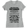 I Am A September Women Ladies Fitted T-Shirt