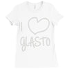 i love glasto (2) Ladies Fitted T-Shirt