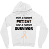 Once a Cancer Patient Now a Cancer Survivor Zipper Hoodie