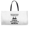 fishing funny Weekender Totes