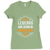 Legends Are Born In March Ladies Fitted T-Shirt