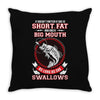 Funny fishing Throw Pillow