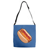 hotdogs on a bun Adjustable Strap Totes