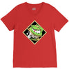 snake green V-Neck Tee
