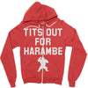 tits out for harambe Zipper Hoodie