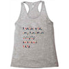 I miss you my heart is empaty wİthout you Racerback Tank