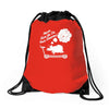 never give up on dreams ladies fitted Drawstring Bags