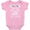 i love the world i will never stop exploring Baby Bodysuit