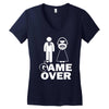 game over Women's V-Neck T-Shirt