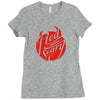 red means scary Ladies Fitted T-Shirt