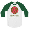 flowers 3/4 Sleeve Shirt