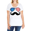 america Ladies Curvy T-Shirt