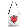 heart beats Adjustable Strap Totes