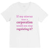 If My Uterus V-Neck Tee