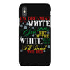 i'm dreaming of a white christms but if the white runs out i'll drink iPhoneX Case