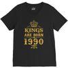 kings are born in 1990 V-Neck Tee