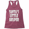 santa's little helper Racerback Tank