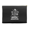 You Cant Scare Me I am Biker Grandfather Accessory Pouches