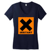 irritant symbol joke Women's V-Neck T-Shirt