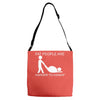 fat people are harder to kidnap funny Adjustable Strap Totes