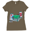 beer pong Ladies Fitted T-Shirt