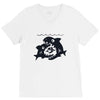 big shark little fish V-Neck Tee