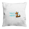 foxy nerd Throw Pillow
