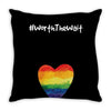 Worth The Wait Rainbow Throw Pillow