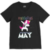 UNICORN ARE BORN IN MAY V-Neck Tee