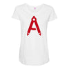 alphabet Maternity Scoop Neck T-shirt