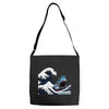 Great White Wave Shark Adjustable Strap Totes