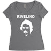 rivelino brazil 70s football world cup legend retro Women's Triblend Scoop T-shirt