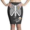 pregnant skeleton baby costume halloween maternity ninja ladies Pencil Skirts