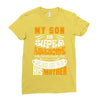 My Son Is Super Awesome His Mother Ladies Fitted T-Shirt